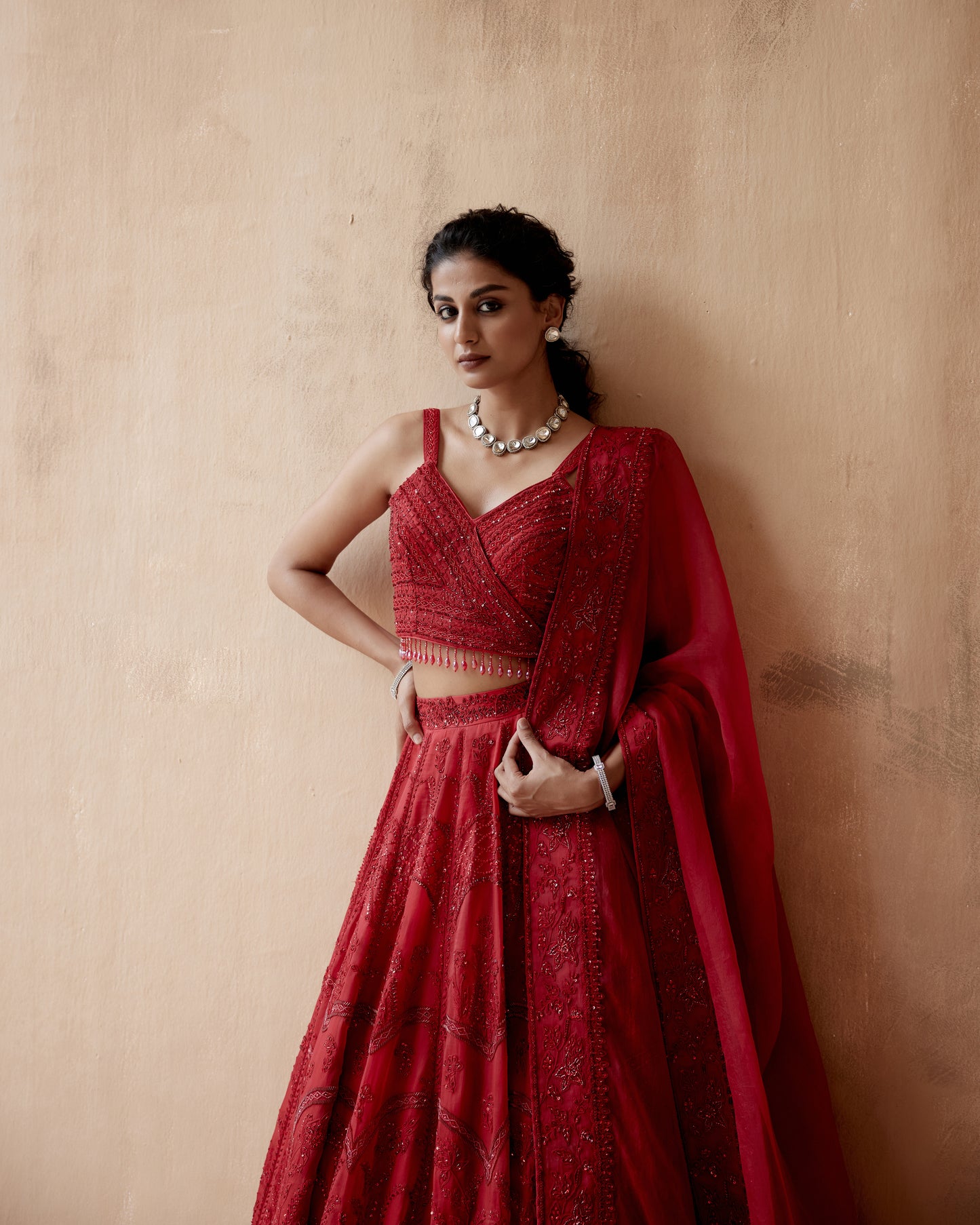 Red Lehenga Set