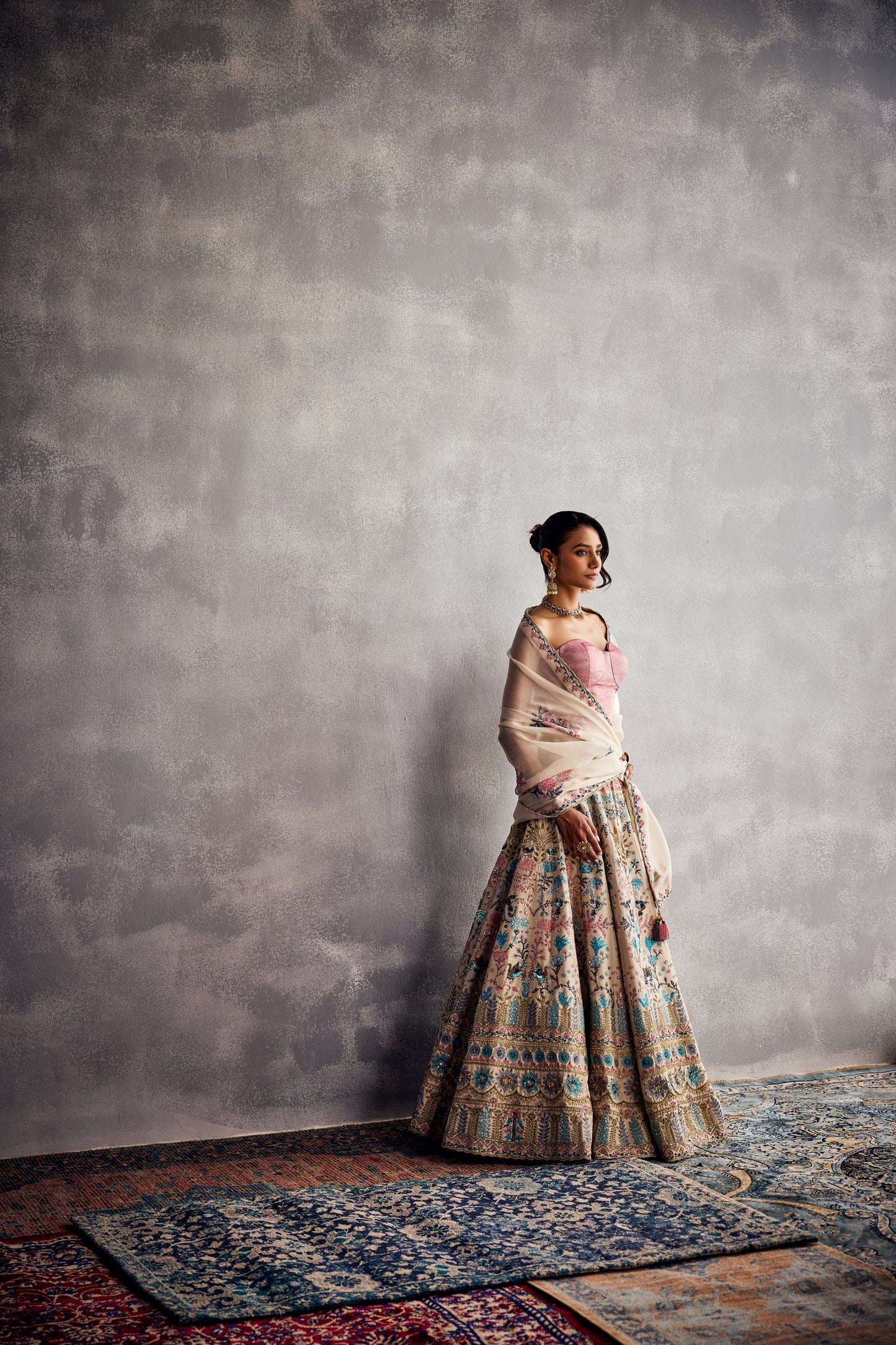 SPARKLING IVORY LEHENGA SET