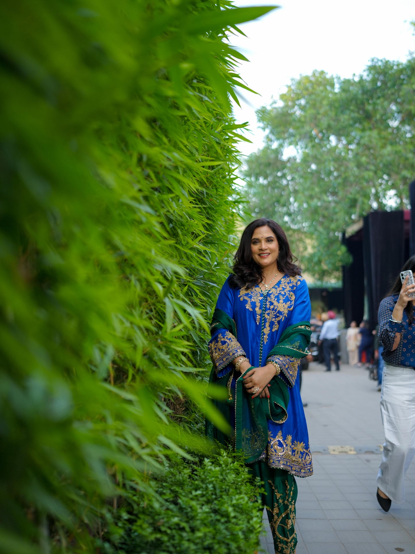 Cobalt blue kurta set