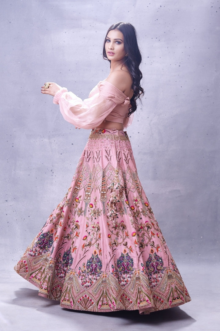 Light Pink Lehenga Set