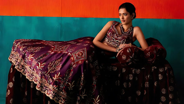 A Symphony of Style: Aman Takyar's Sharara and Lehenga Sets for Every Occasion