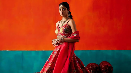 A Closer Look at Aman Takyar's Exquisite Lehengas for Weddings