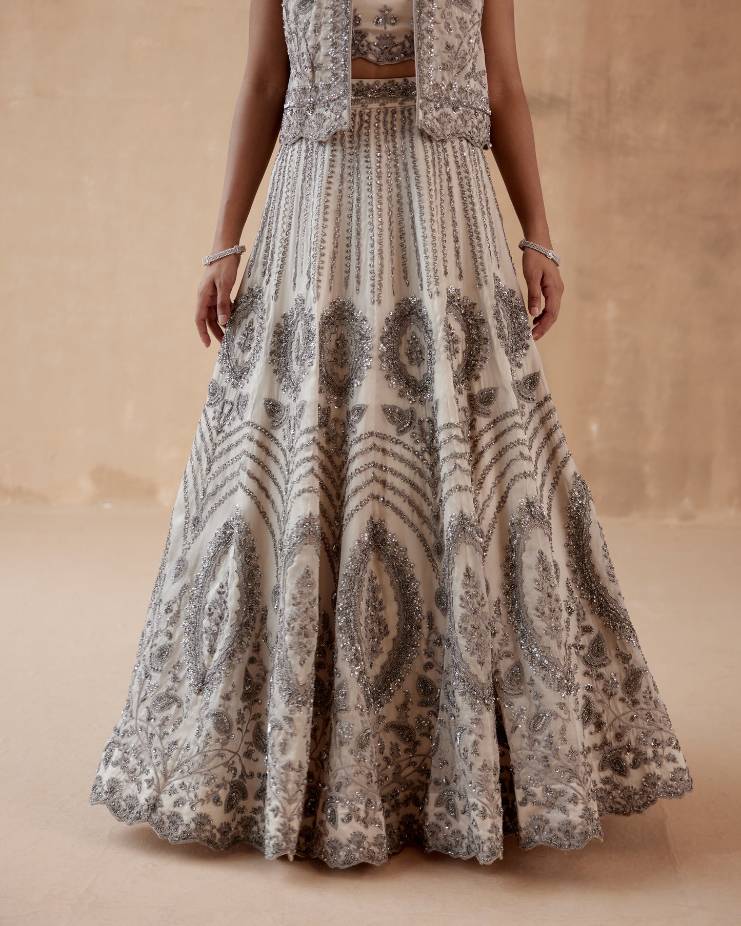 Grey Lehenga Set