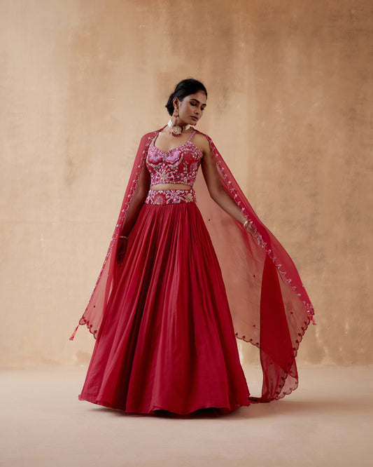 Red Lehenga Set