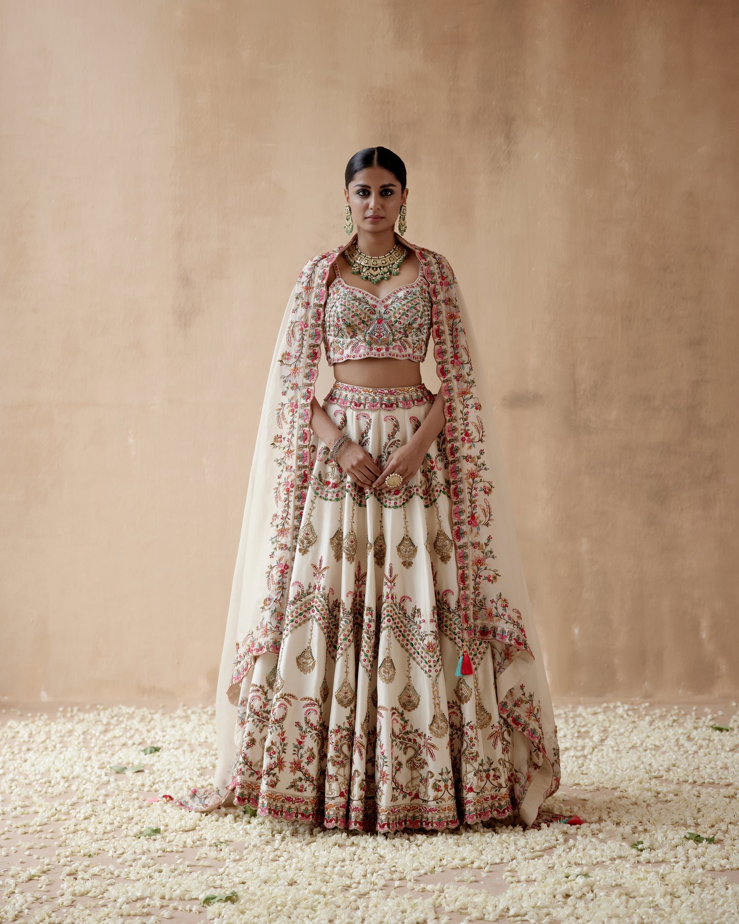 Ivory Lehenga Set