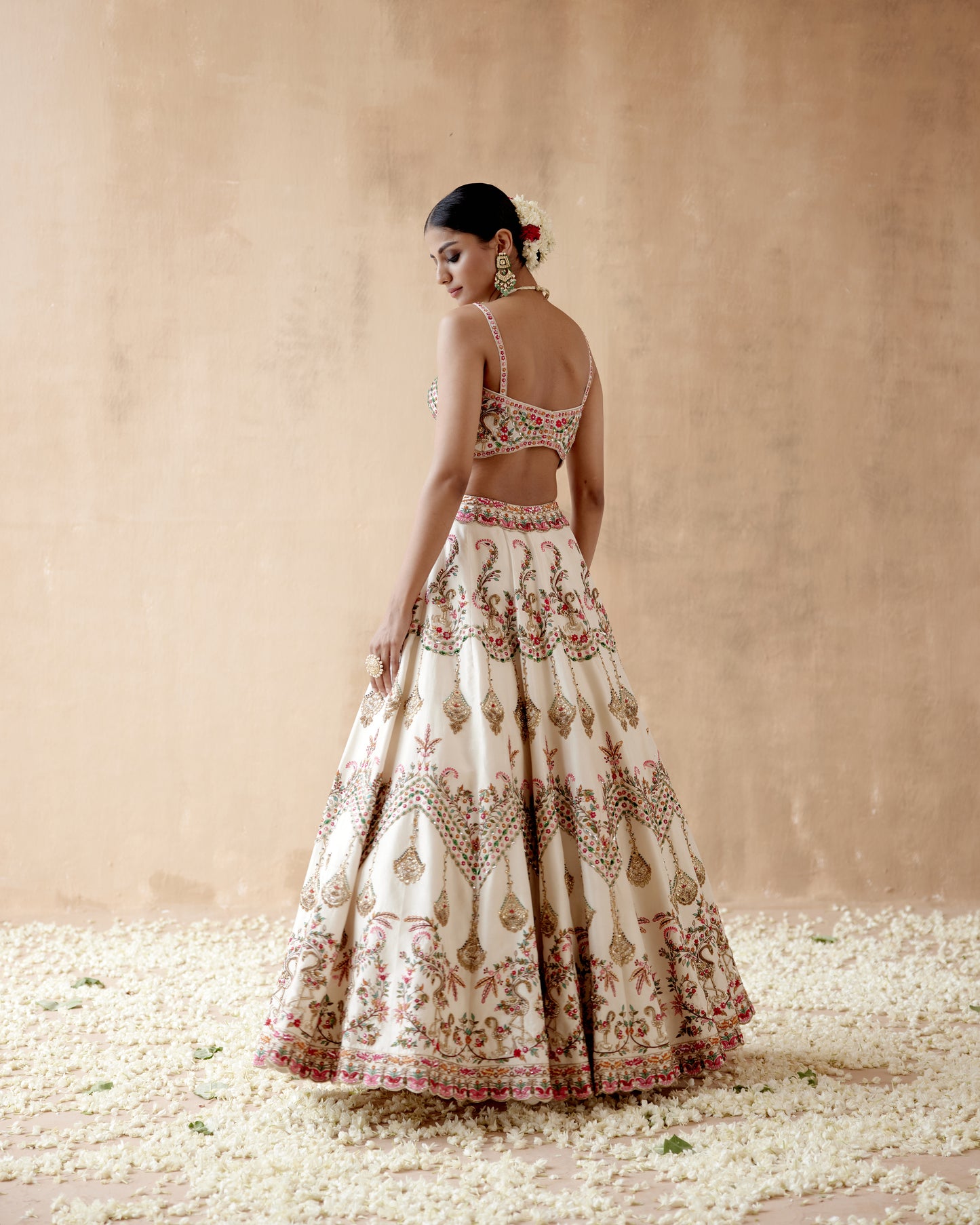 Ivory Lehenga Set