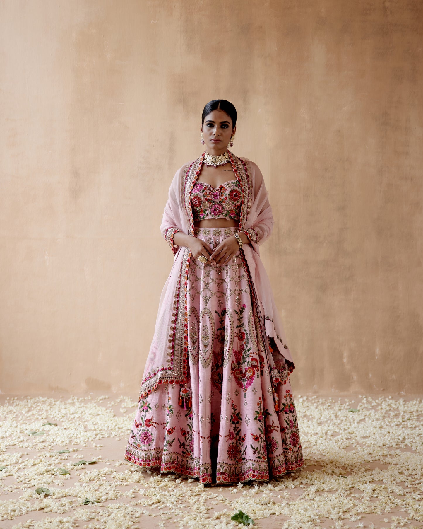 Light pink lehenga Set