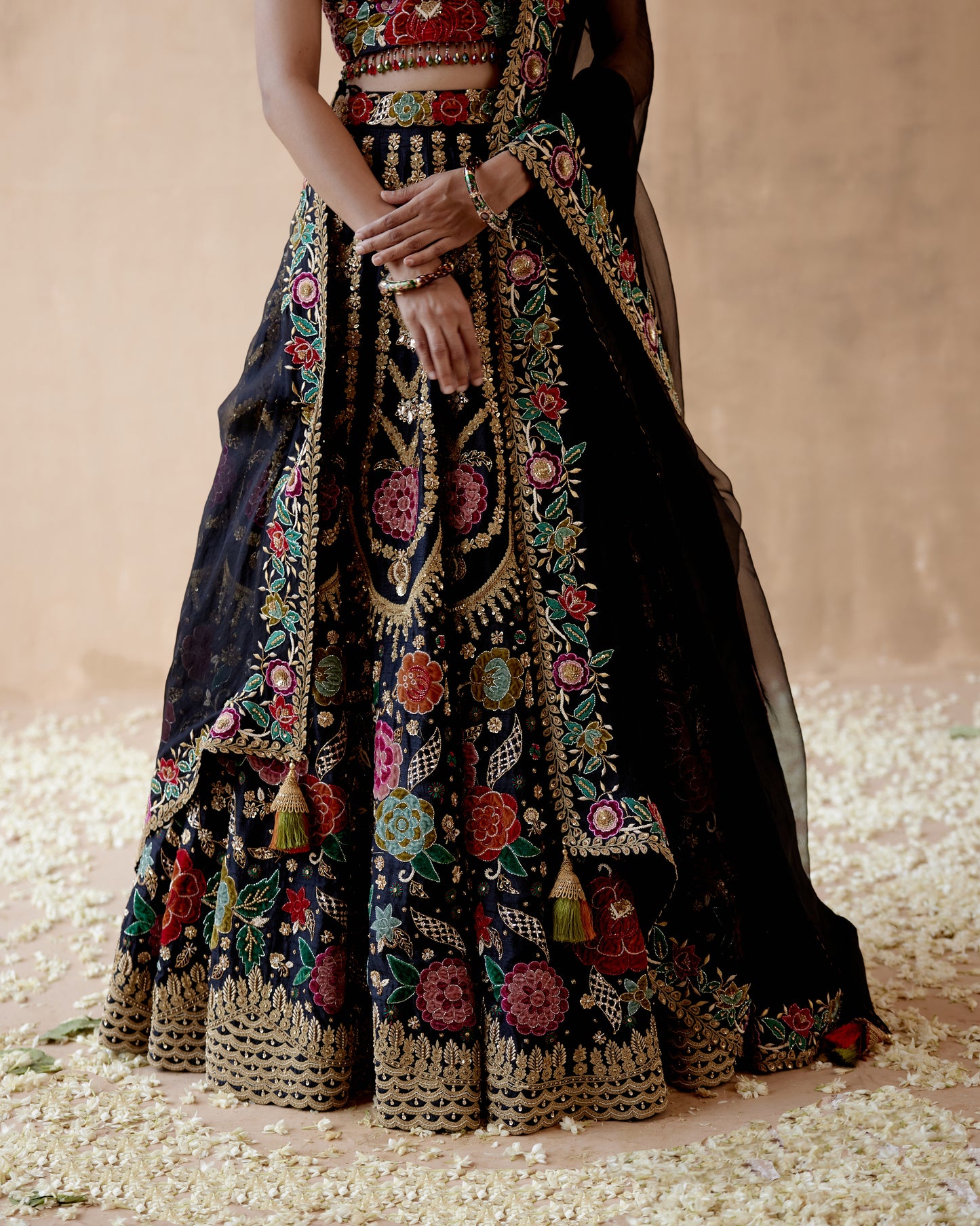 Black lehenga Set