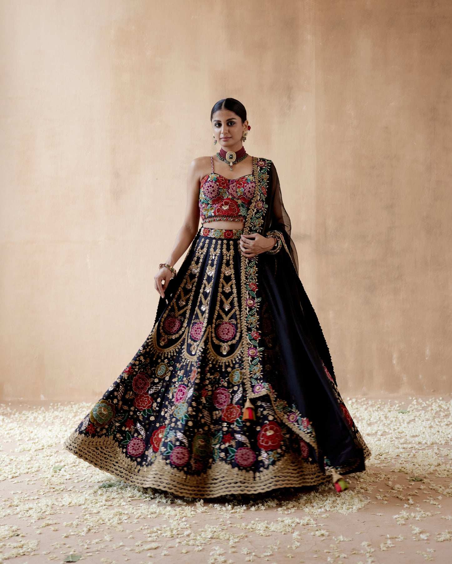 Black lehenga Set