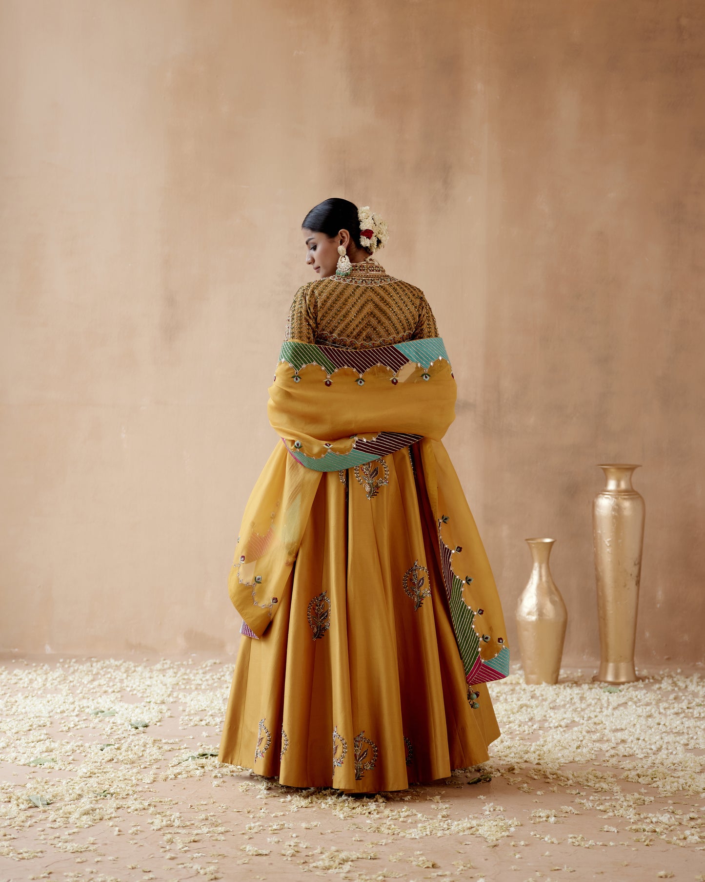 Mustard Lehenga Set