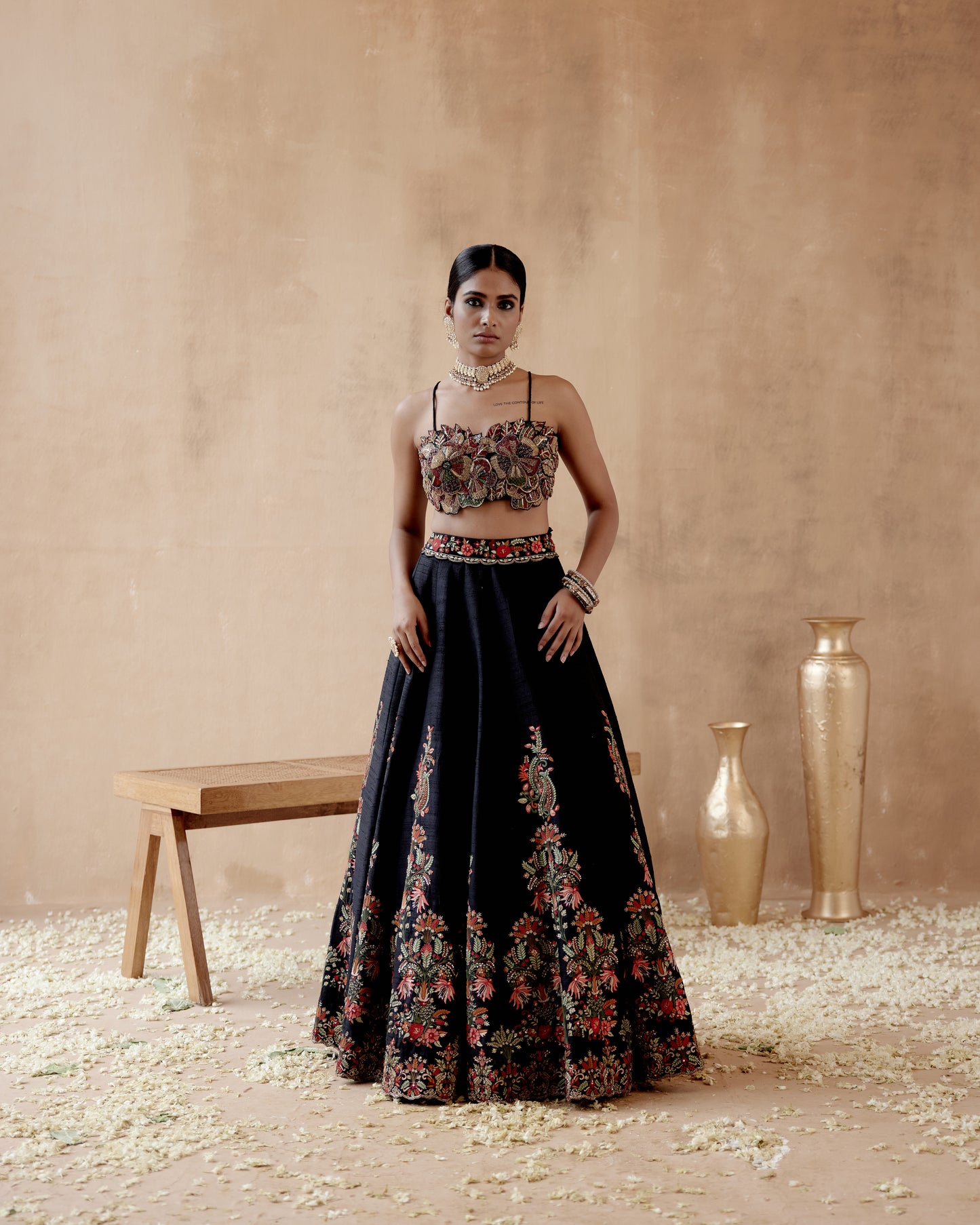 Black Lehenga Set