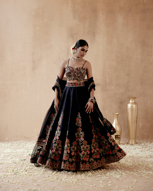 Black Lehenga Set