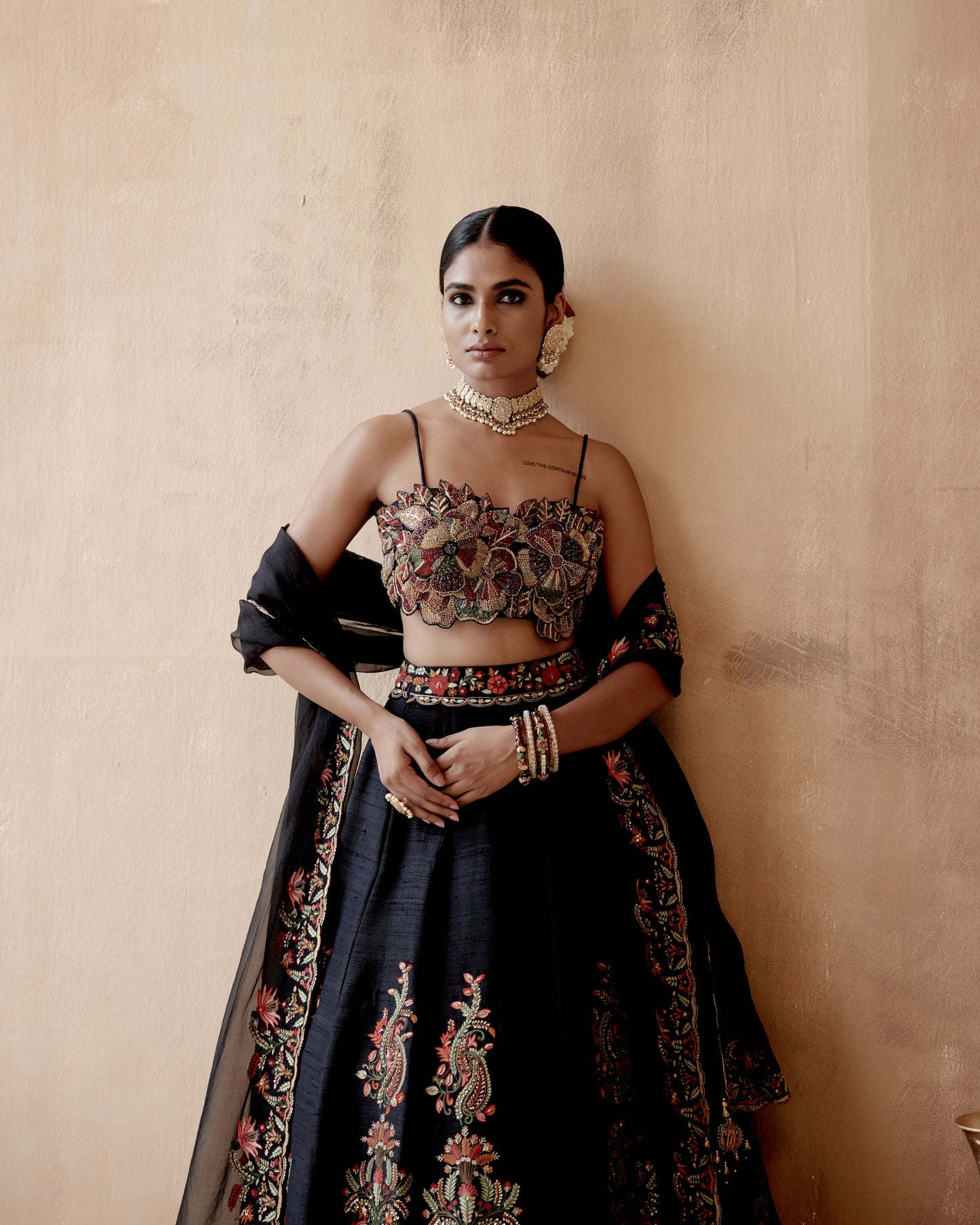 Black Lehenga Set