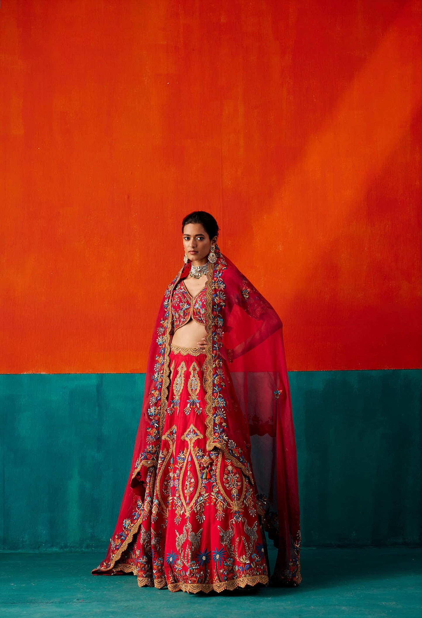 Red Lehenga Set