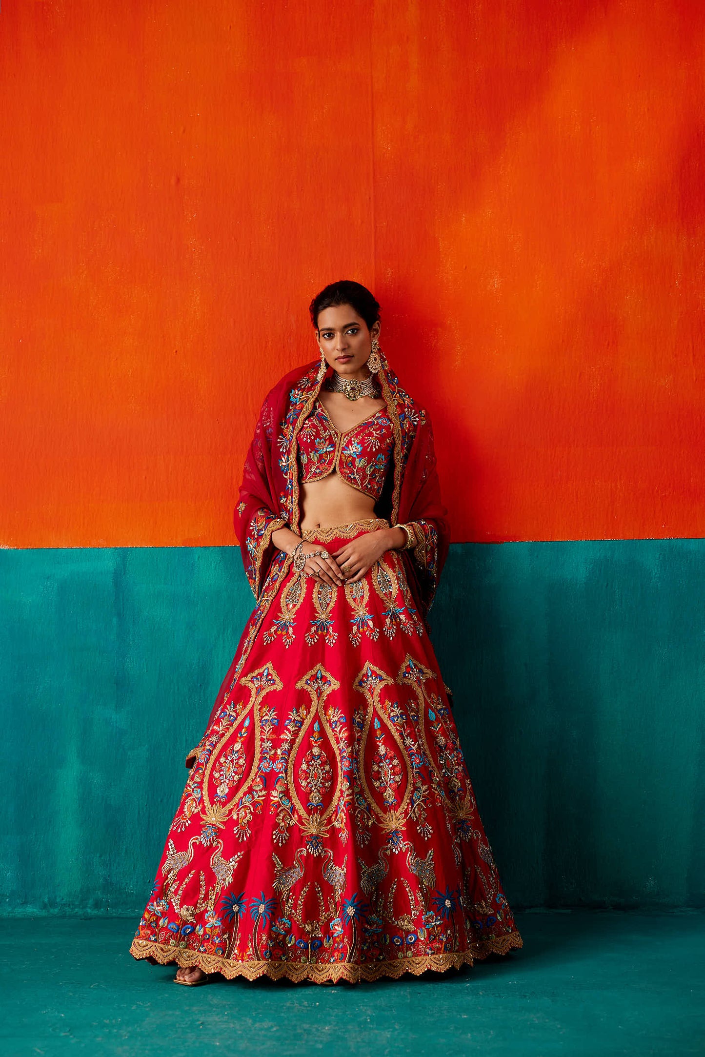 Red Lehenga Set