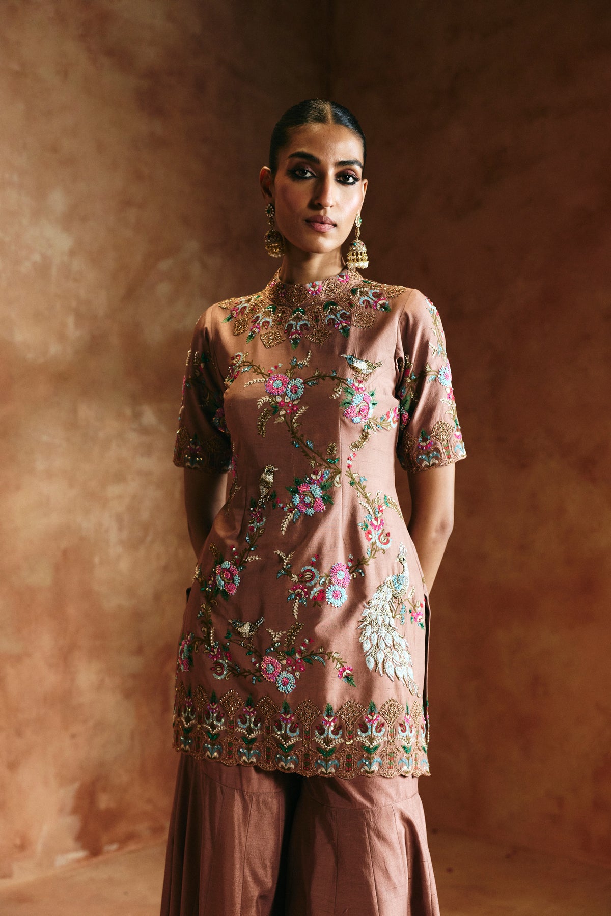 Bronze sharara set