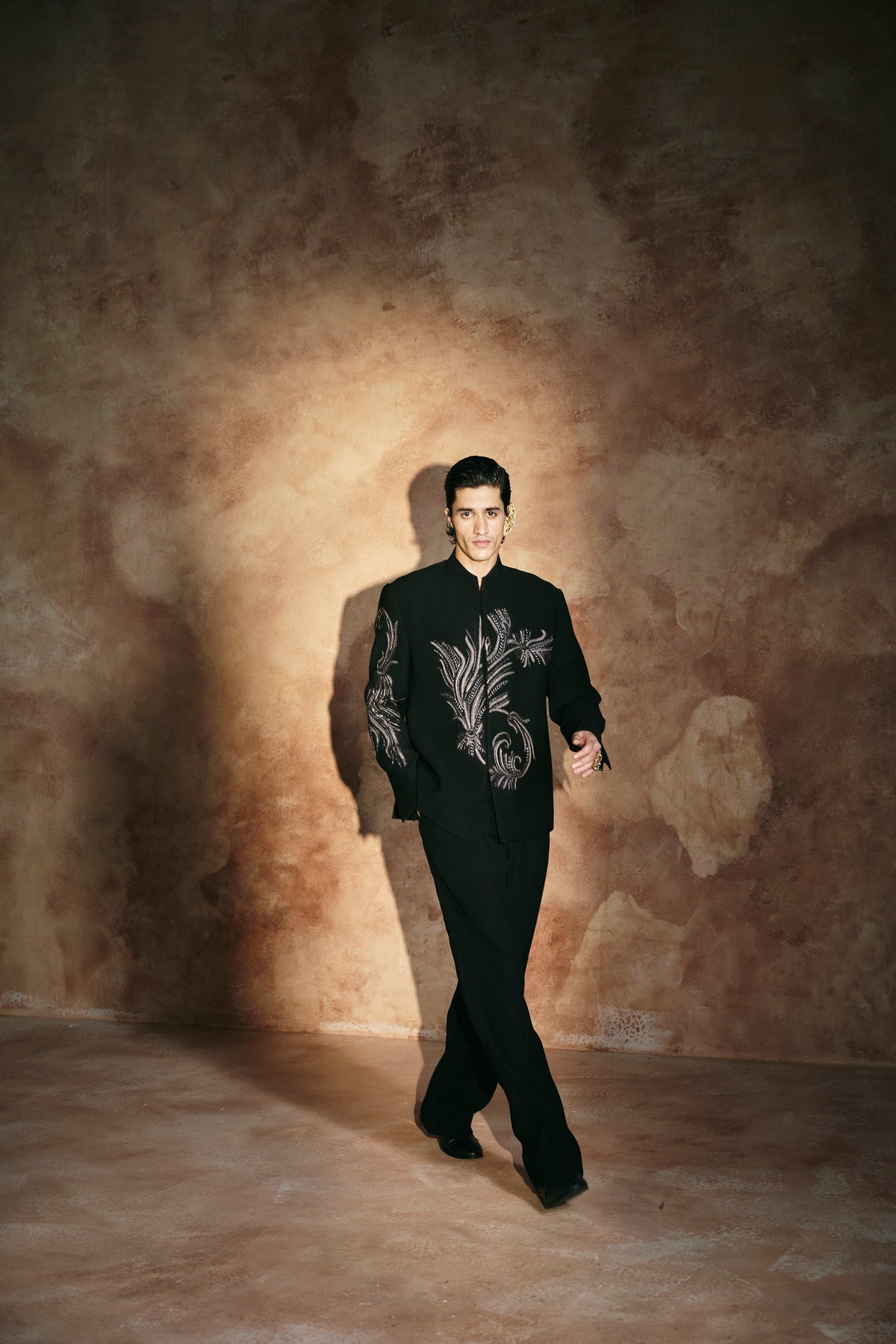 Black Bandhgala set
