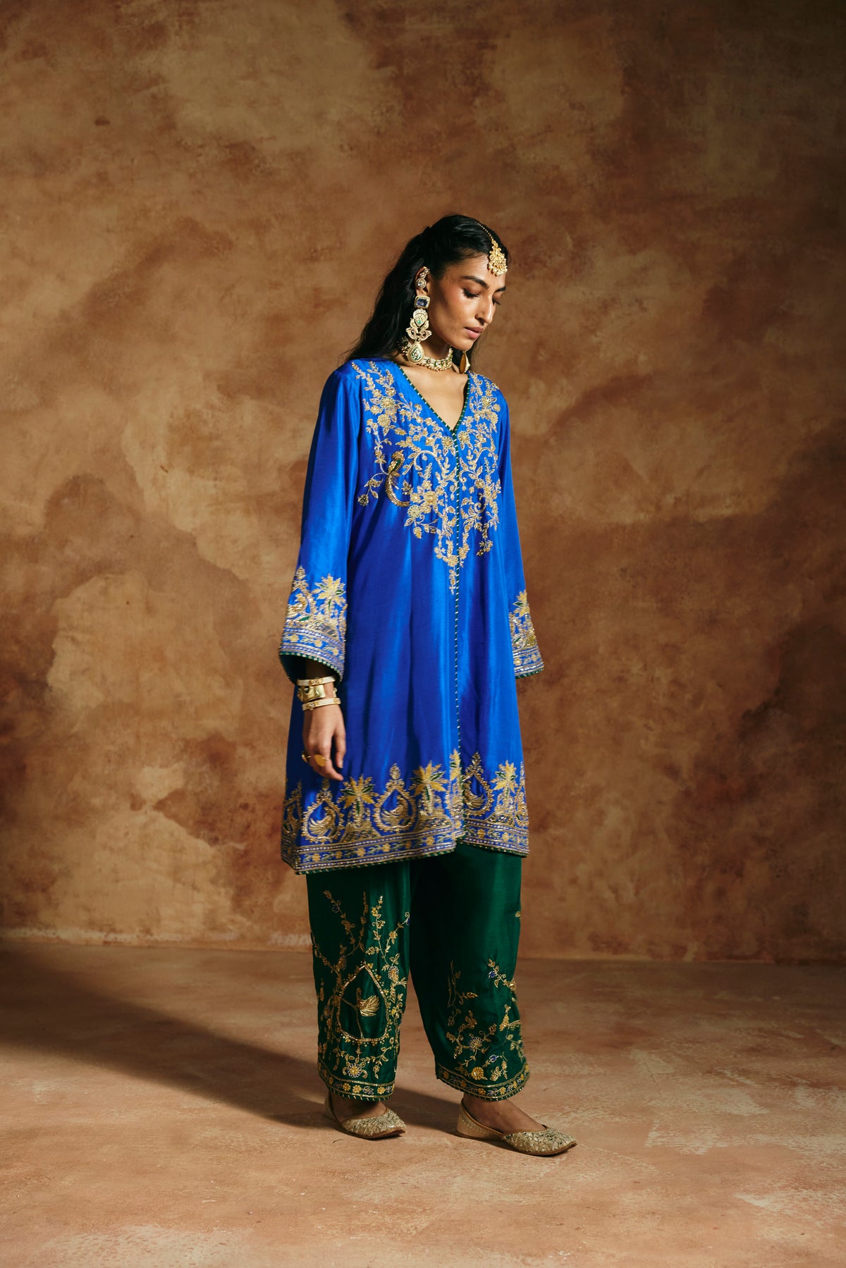 Cobalt kurta set