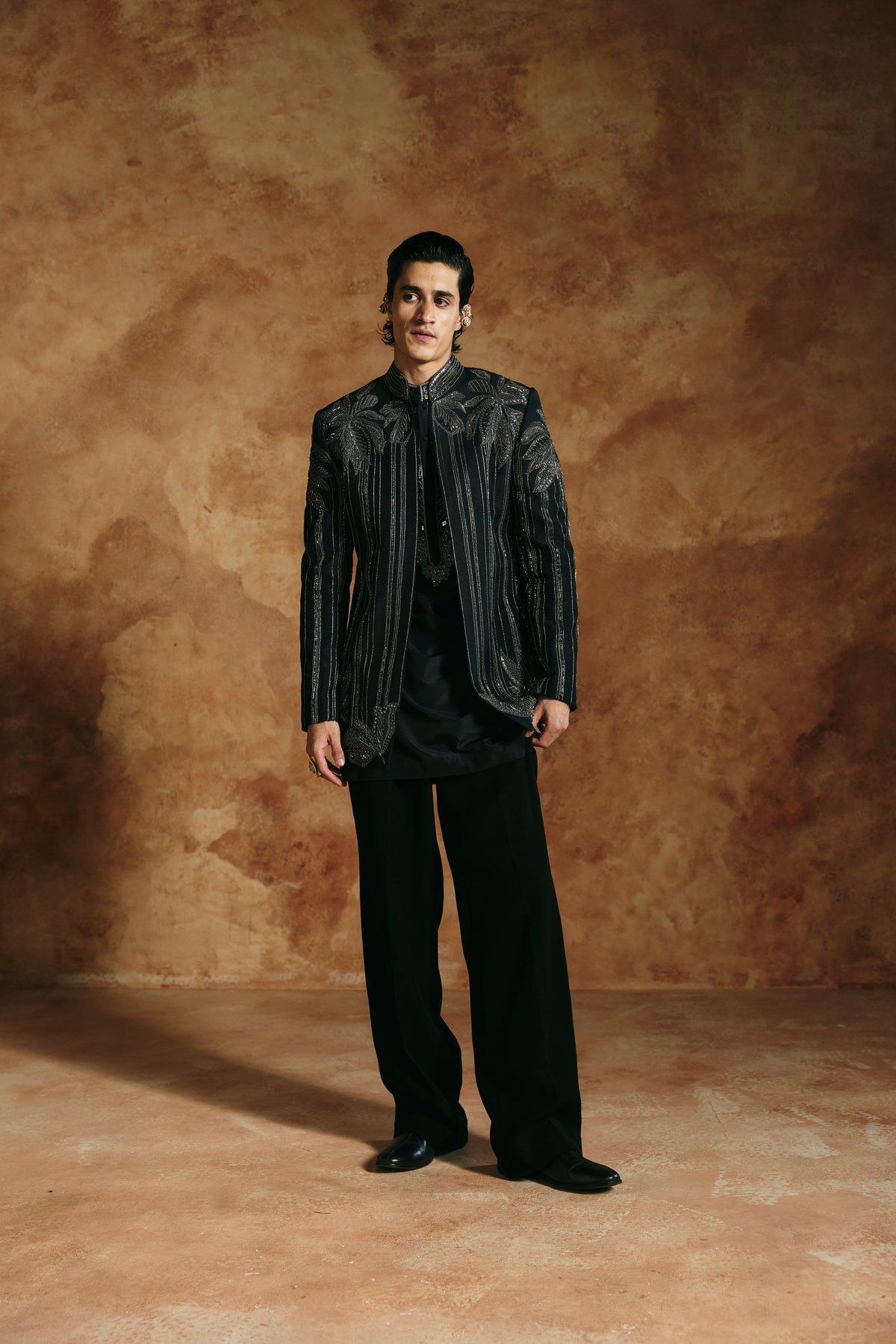 Black striped jacket