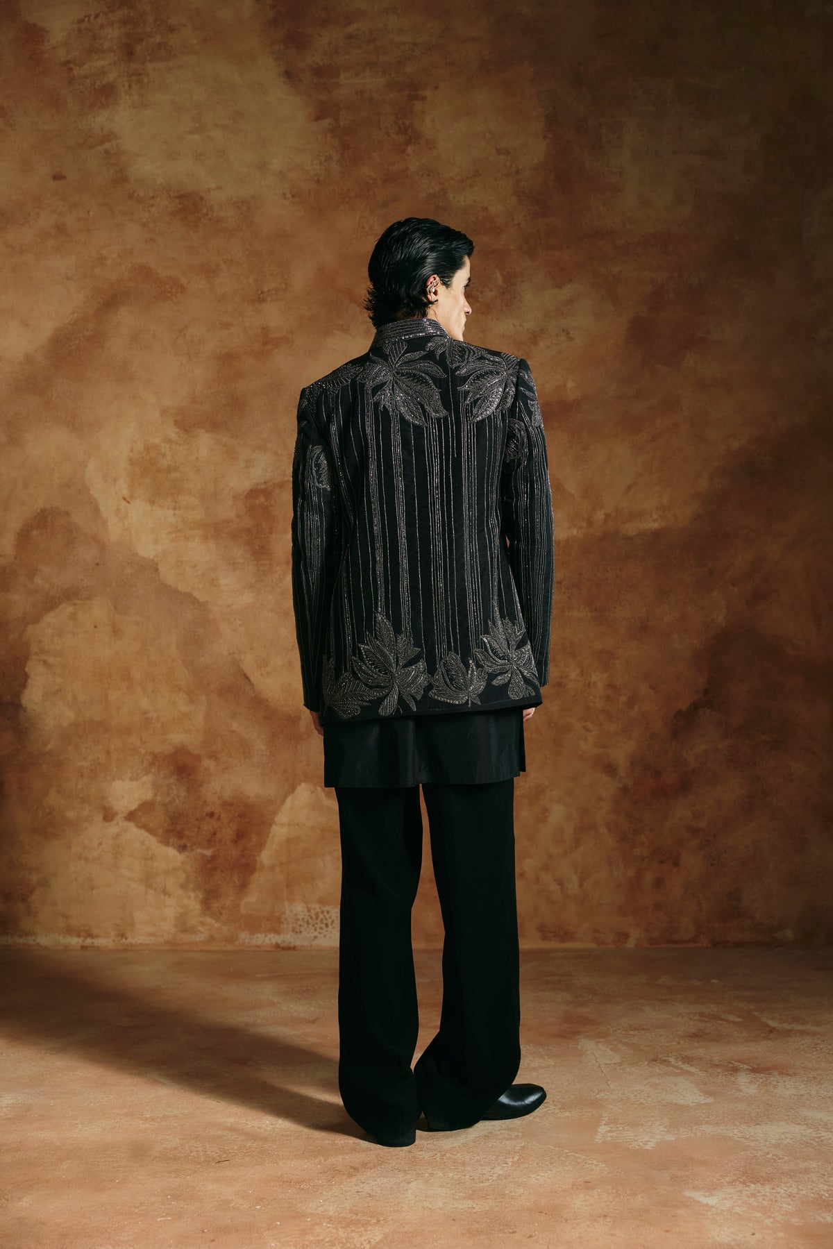 Black striped jacket