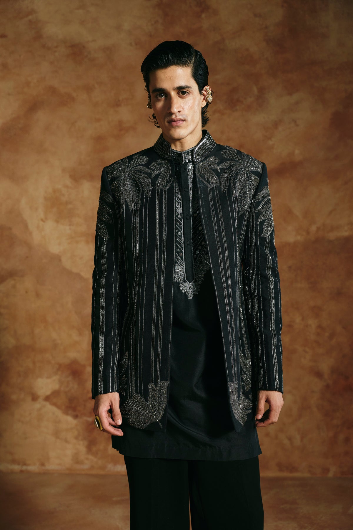 Black striped jacket
