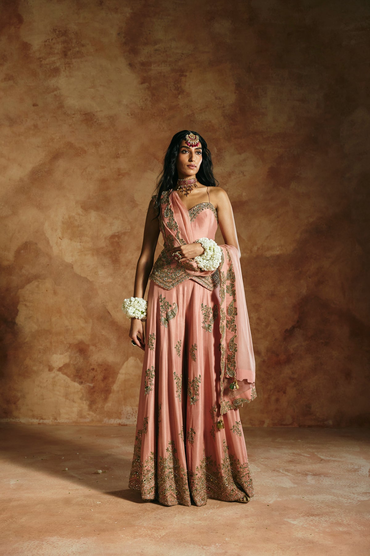 Pink sharara set