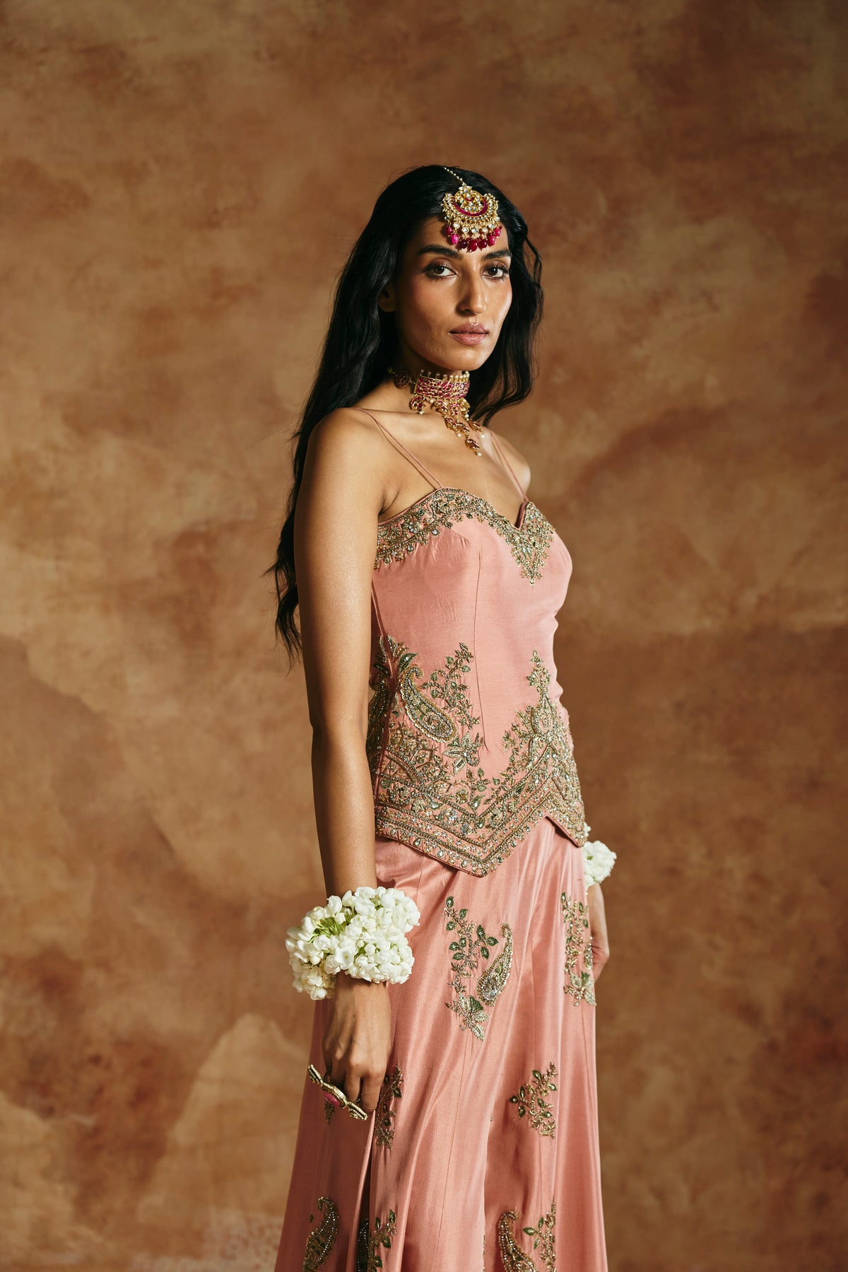 Pink sharara set