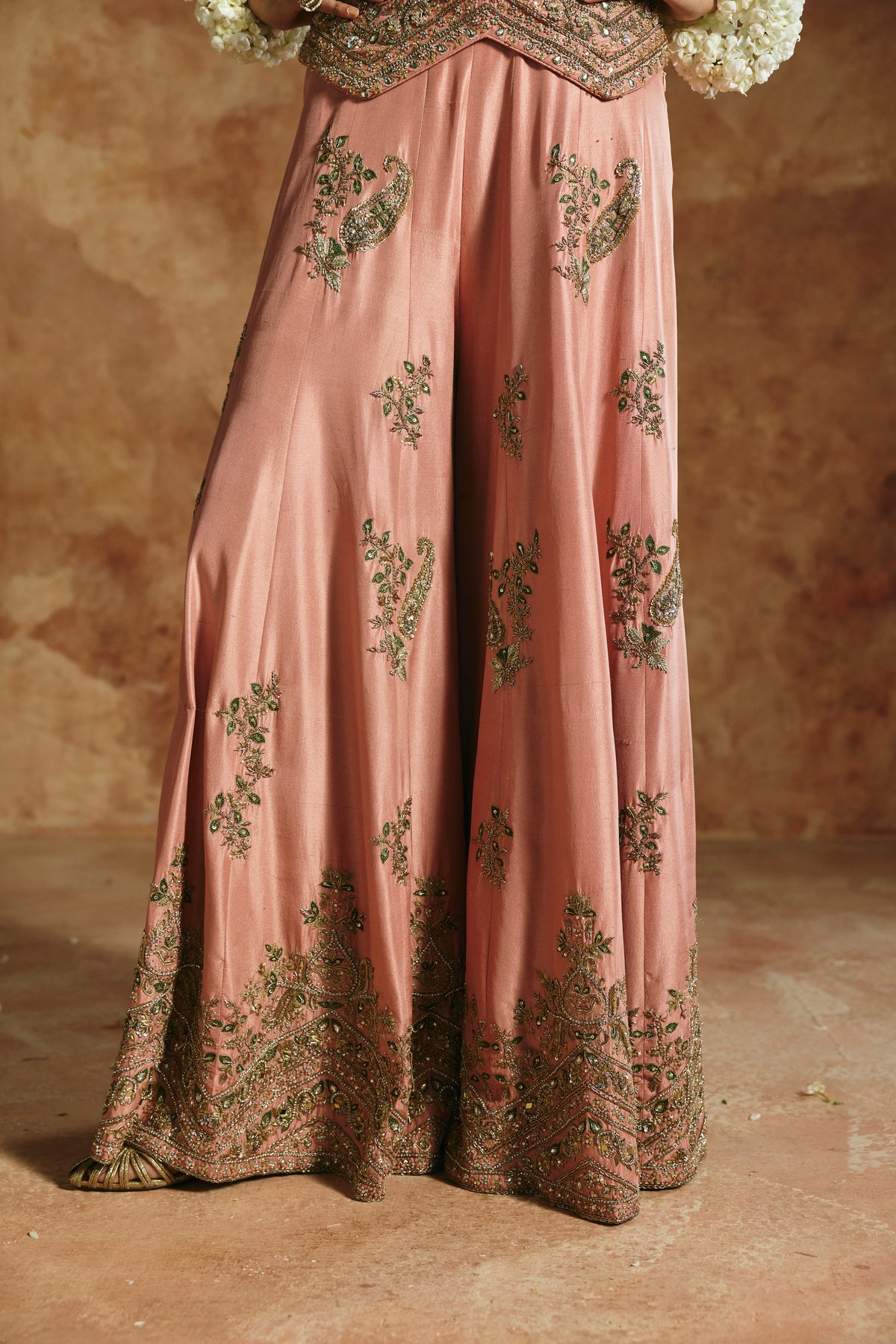 Pink sharara set