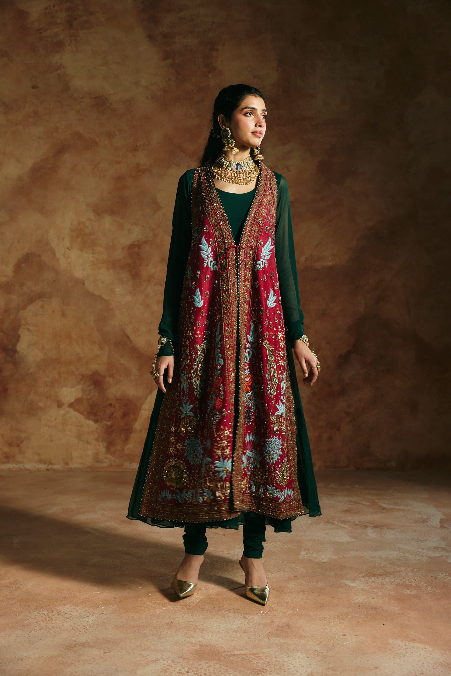 Red & Copper jacket set