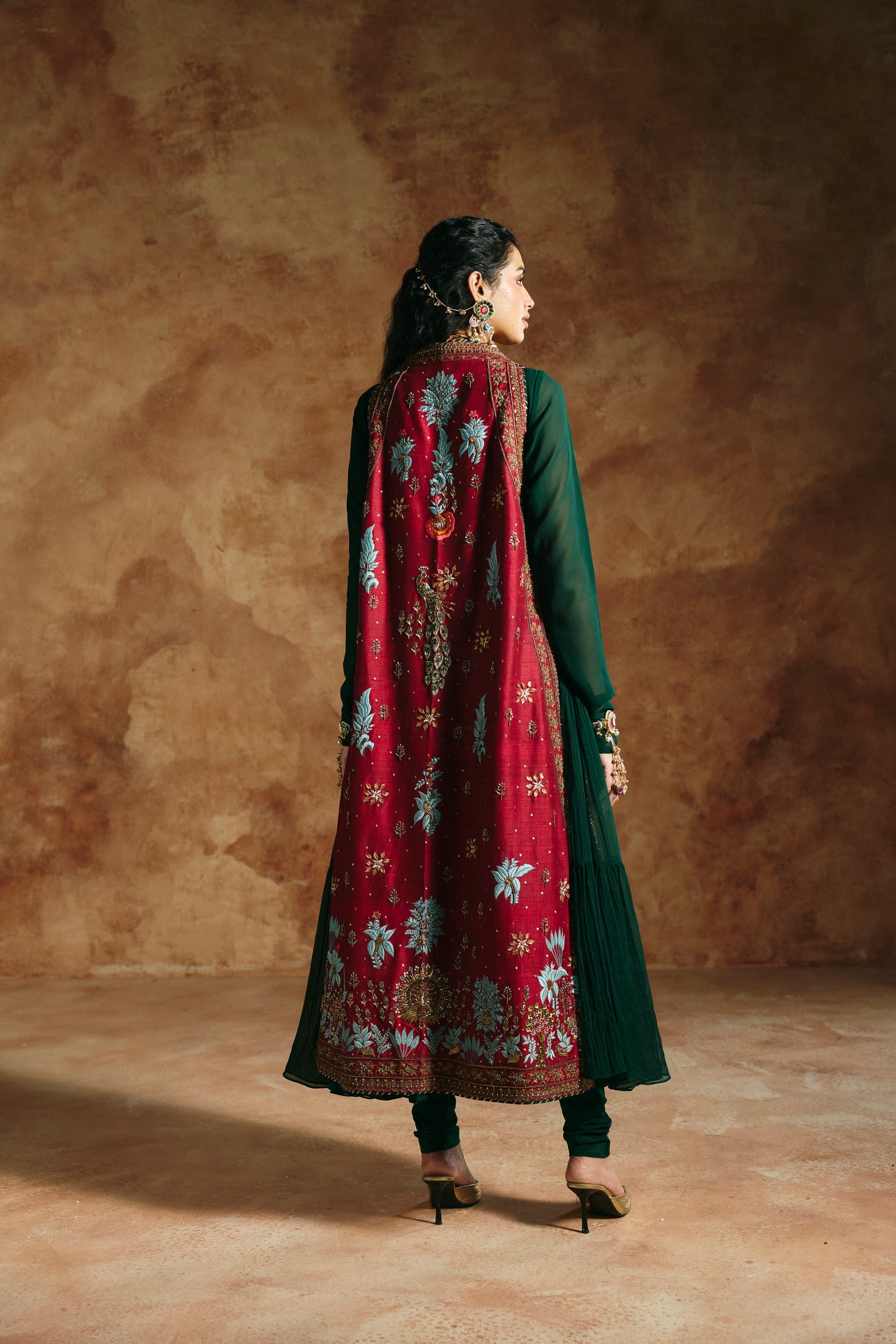 Red & Copper jacket set