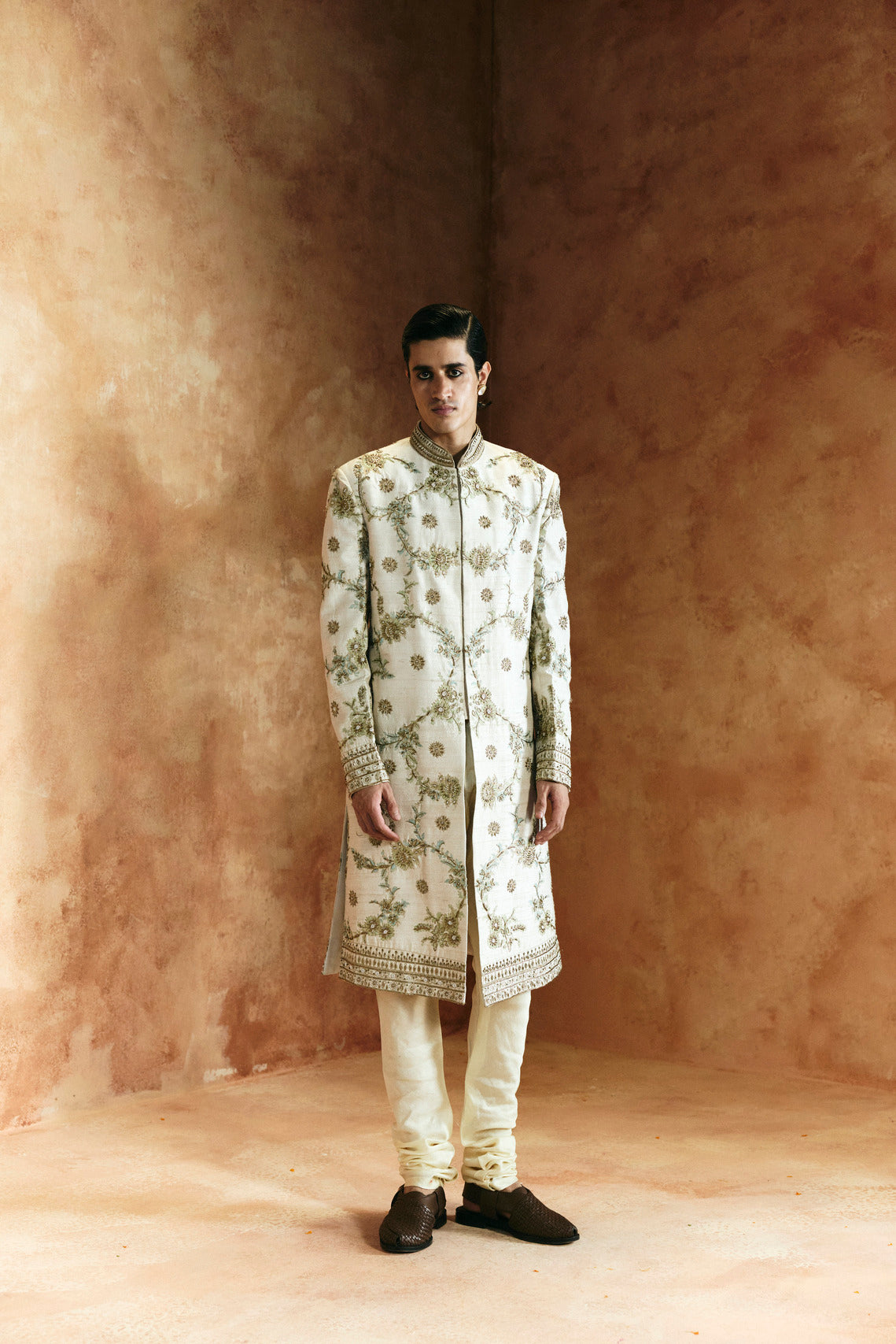 Ivory Sherwani set