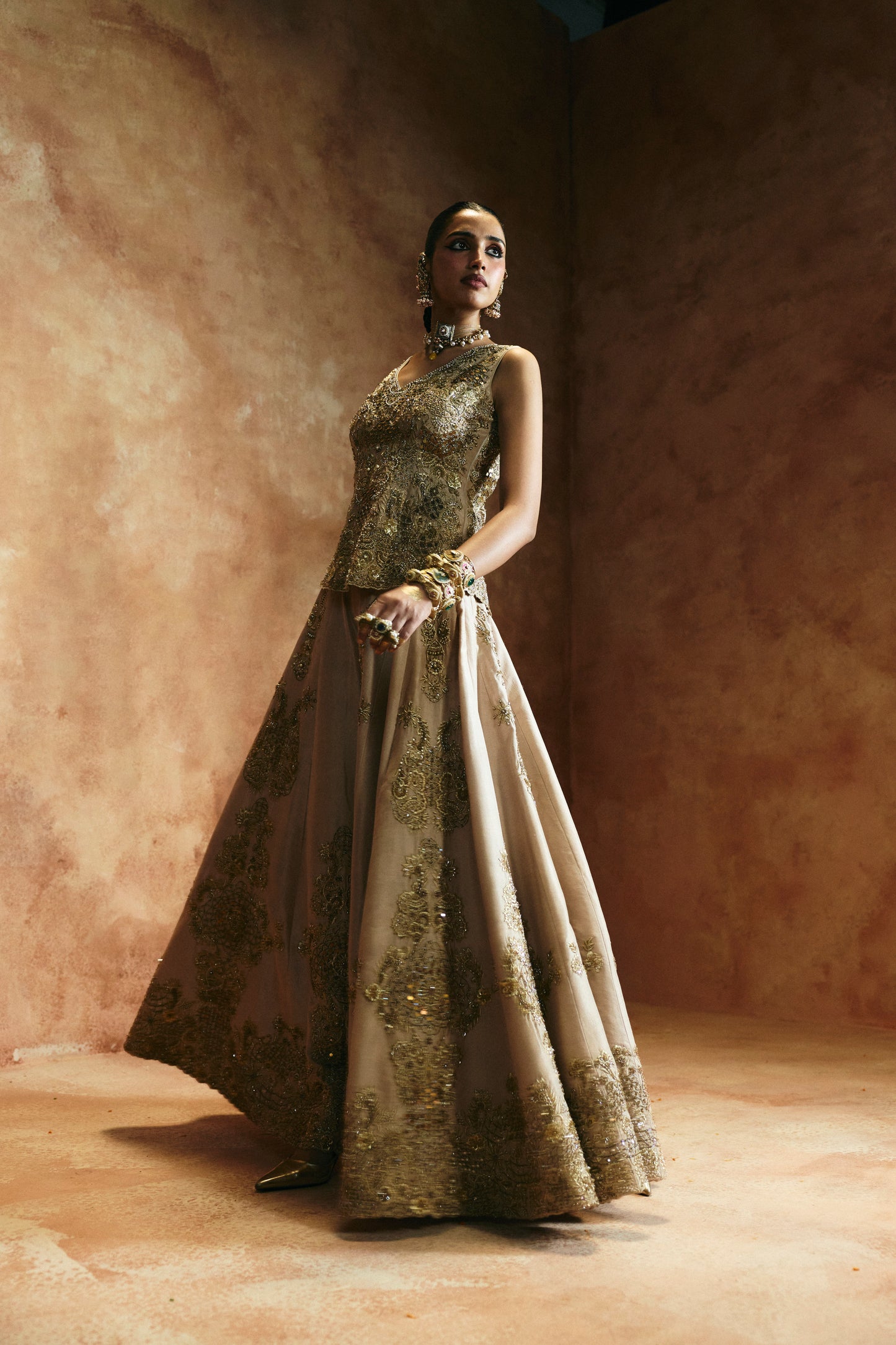 Ivory sharara set