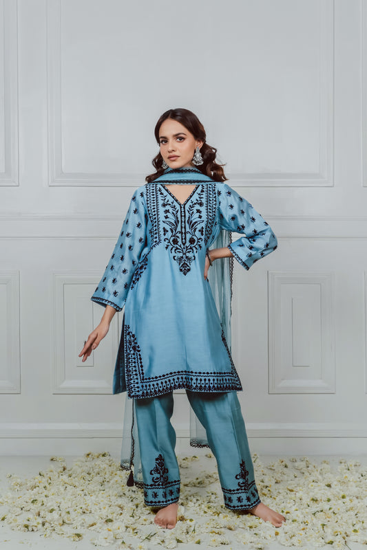 LIGHT BLUE KURTA SET