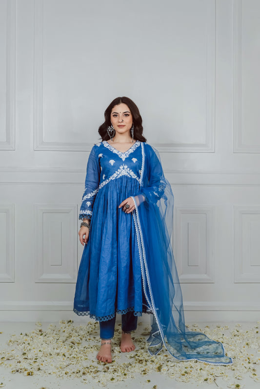 BLUE KURTA SET