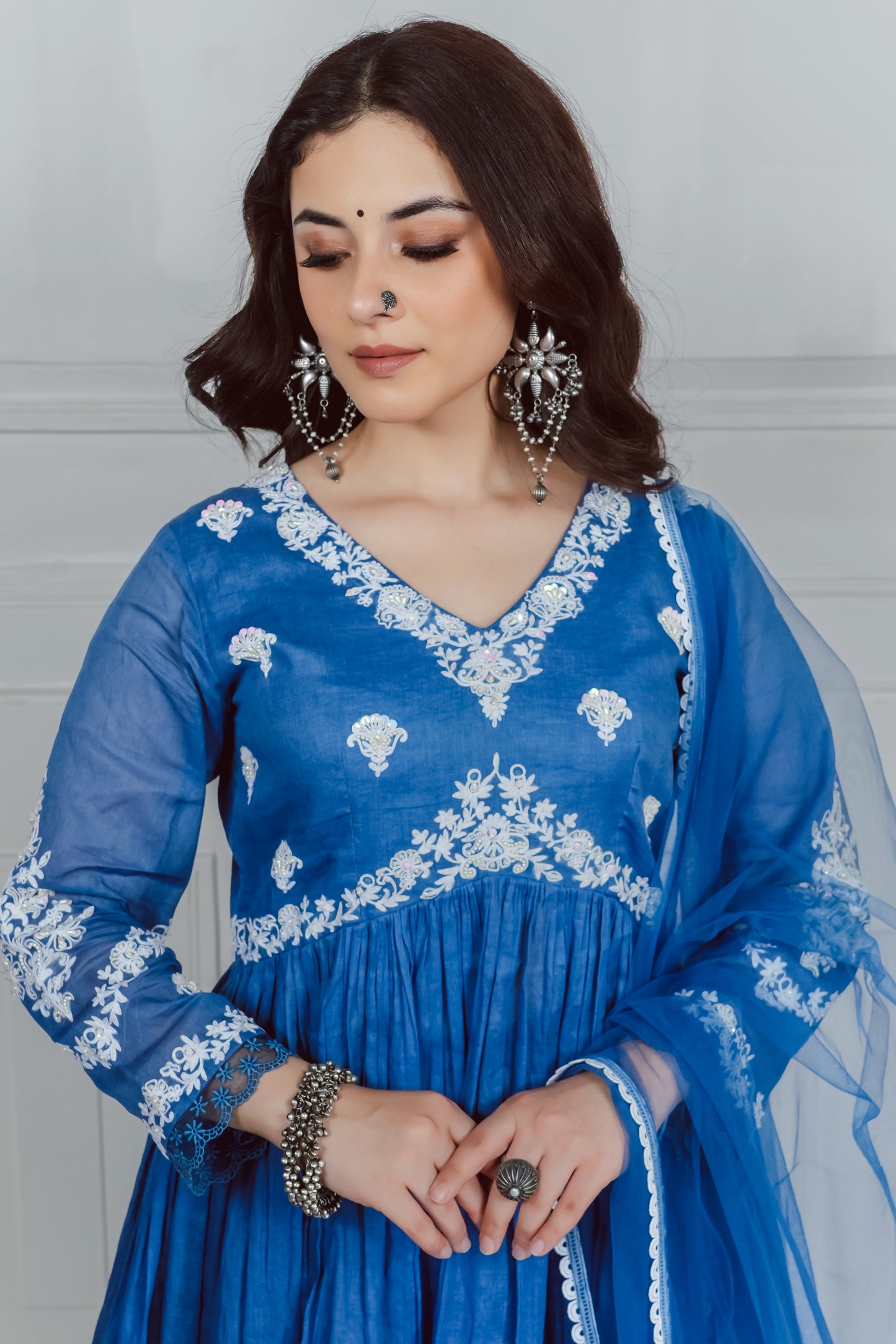 BLUE KURTA SET