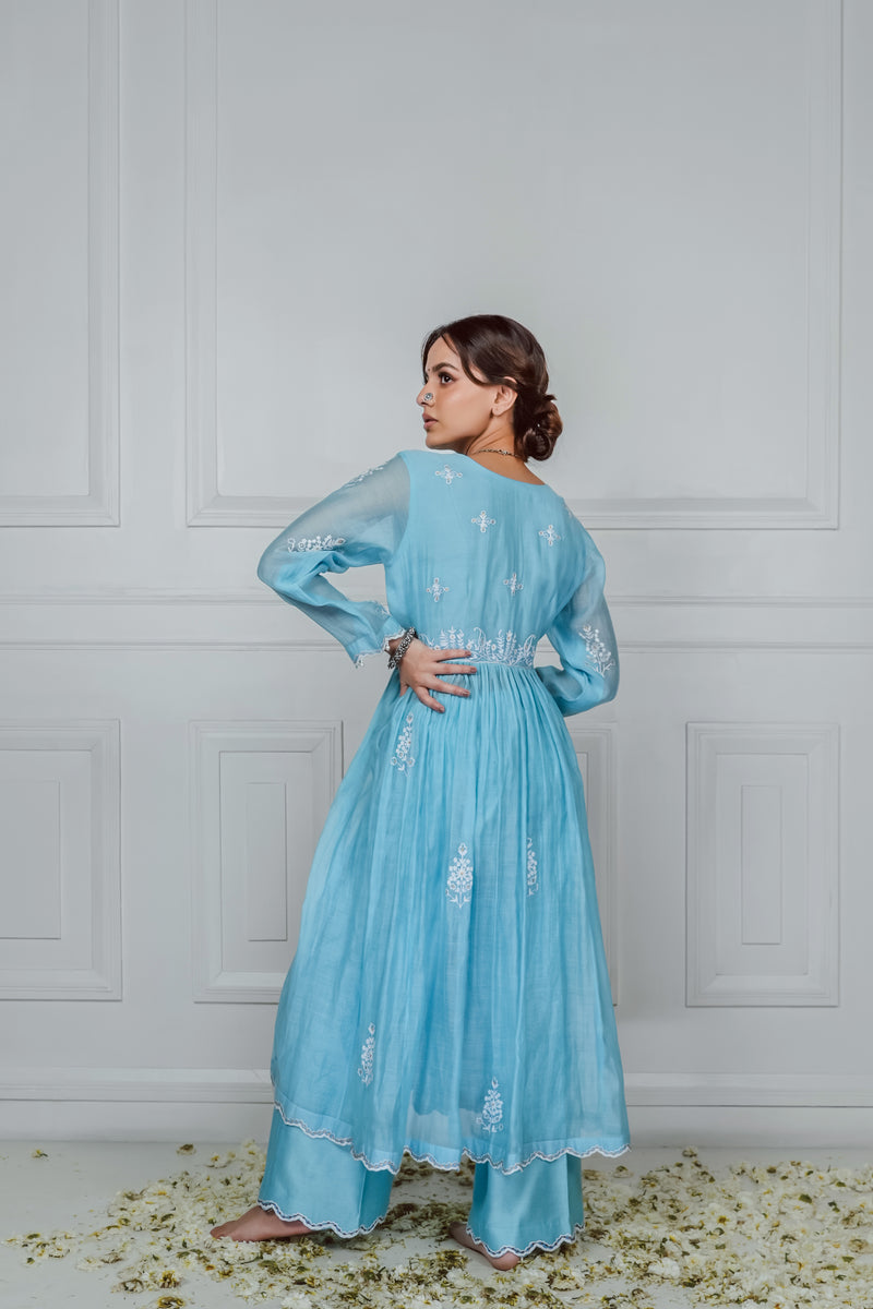 ICE BLUE KURTA SET