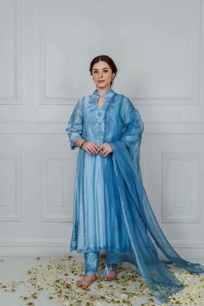 LIGHT BLUE KURTA SET