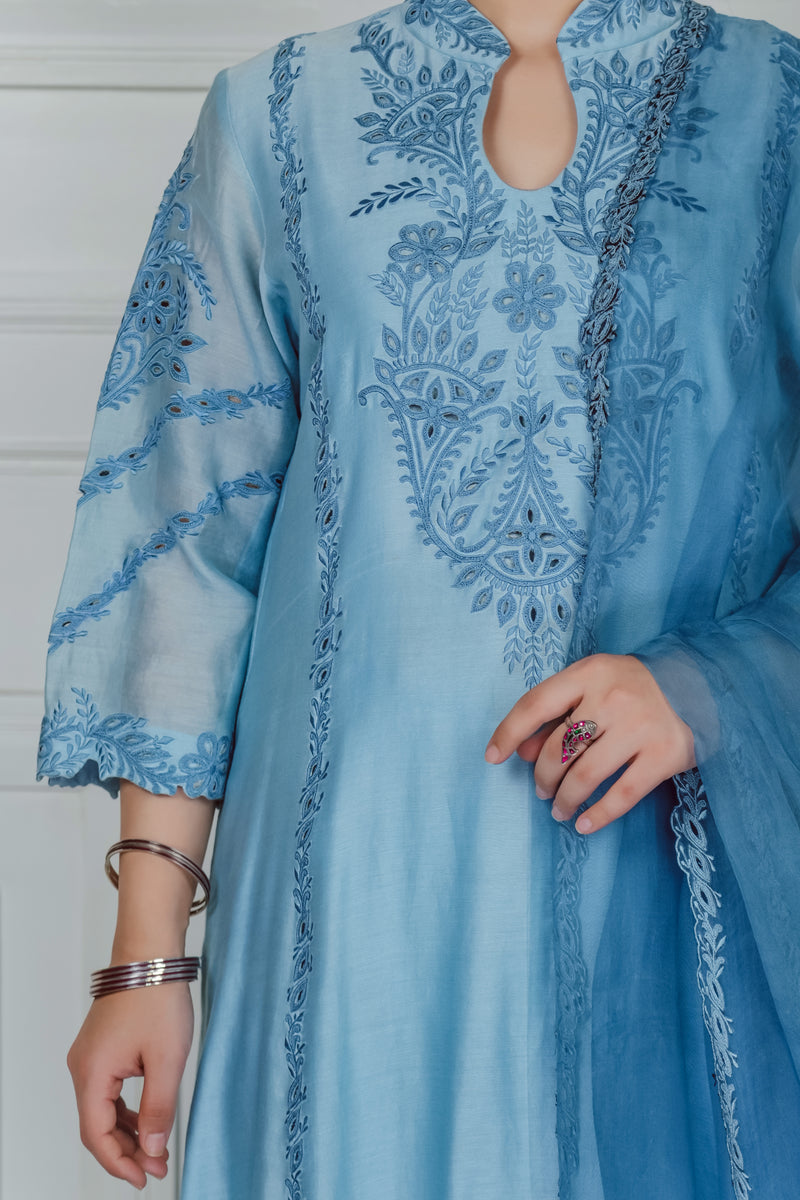 LIGHT BLUE KURTA SET