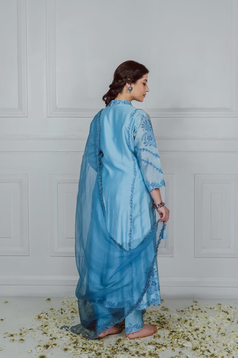 LIGHT BLUE KURTA SET