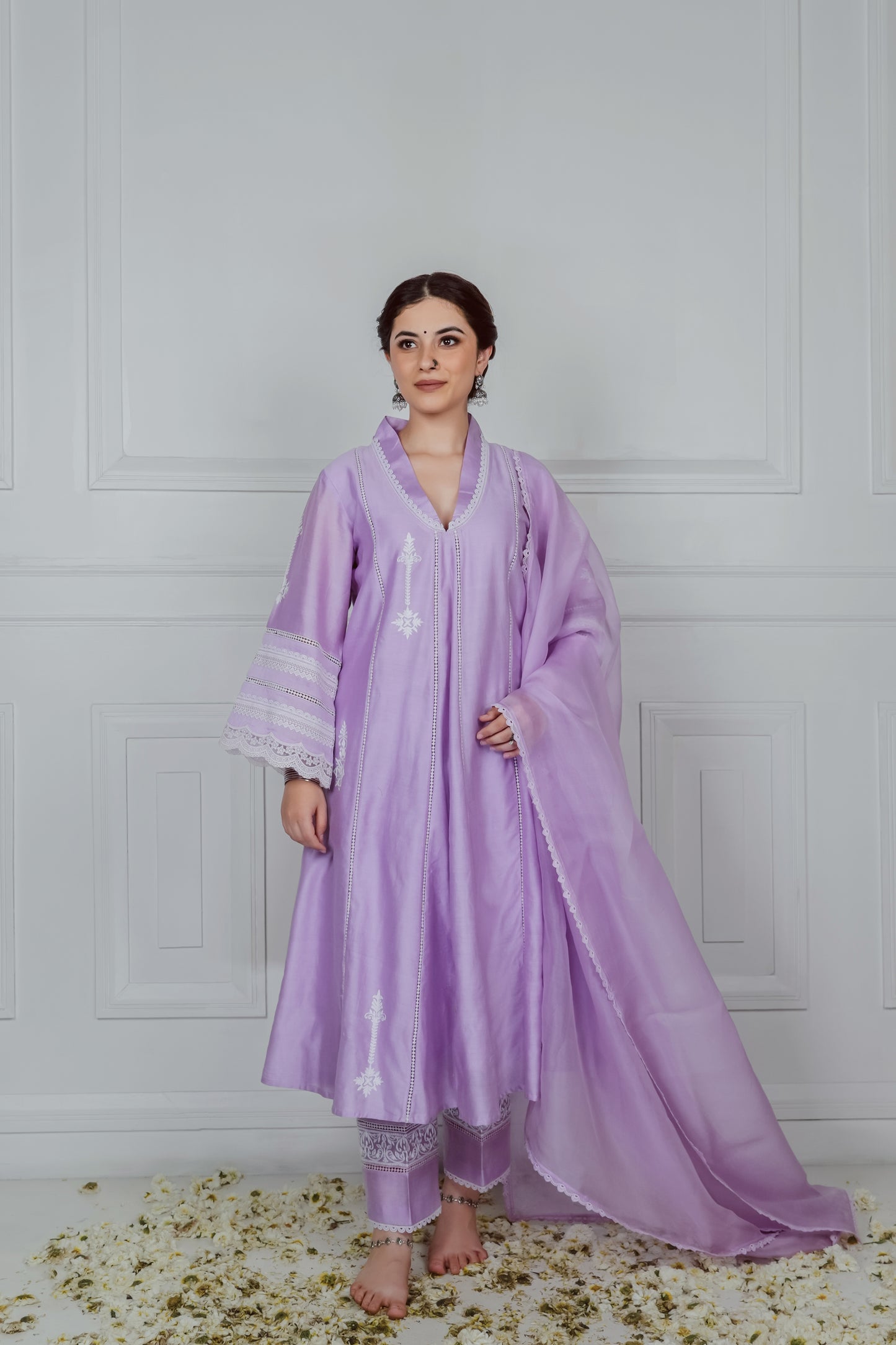 LAVENDER KURTA SET