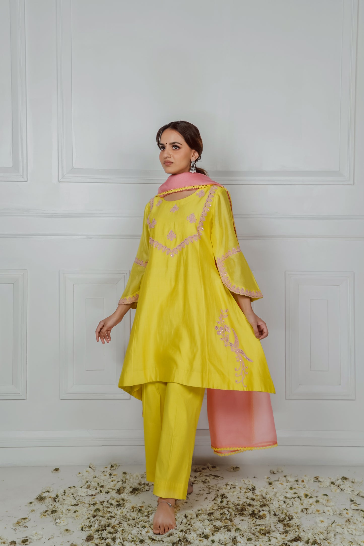 YELLOW KURTA SET