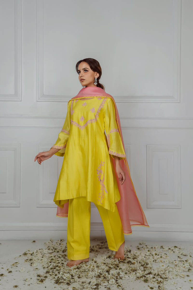 YELLOW KURTA SET