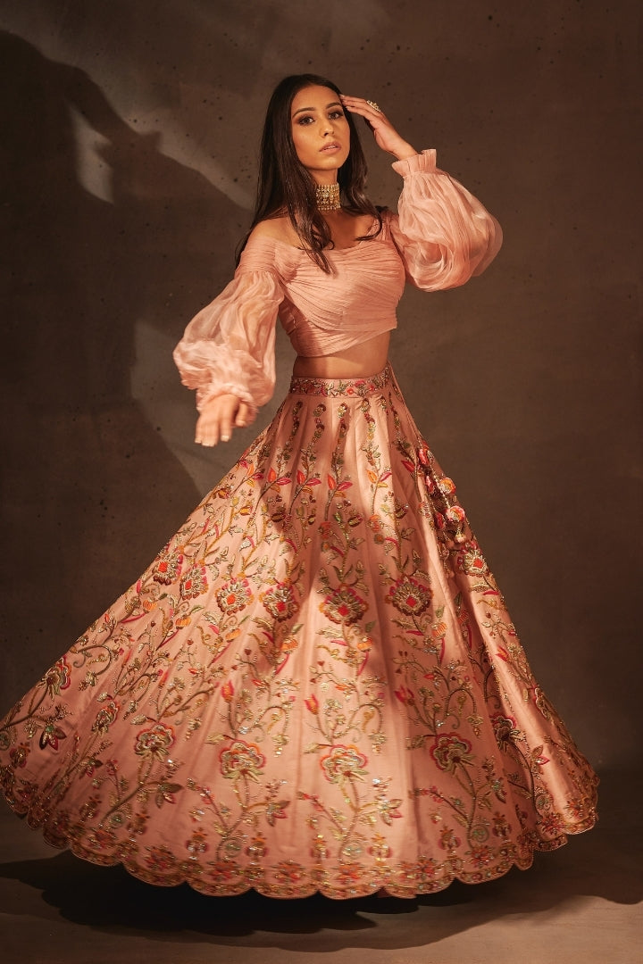 Light Pink Lehenga Set