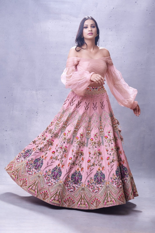 Light Pink Lehenga Set