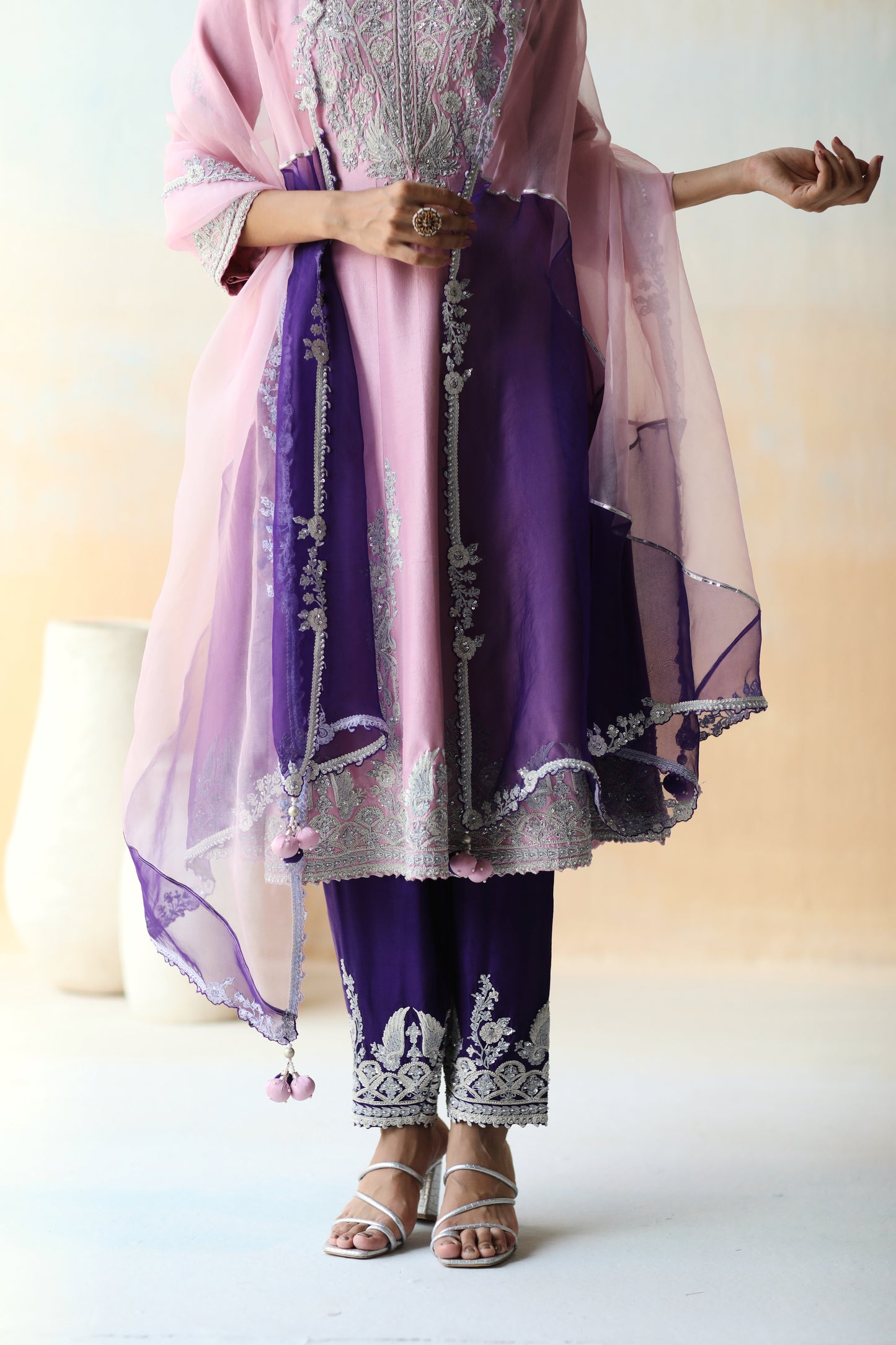 Lilac kurta set