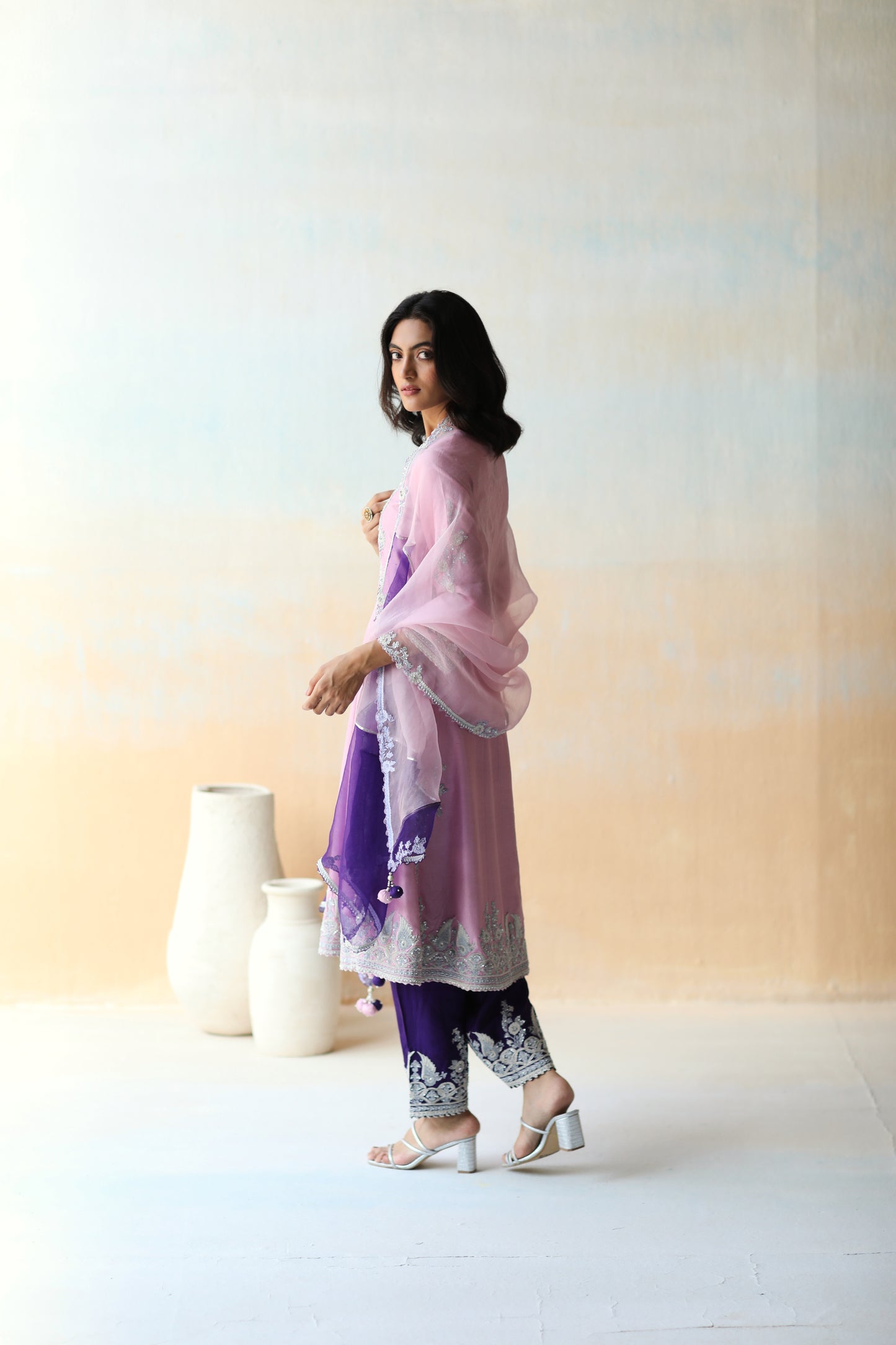 Lilac kurta set