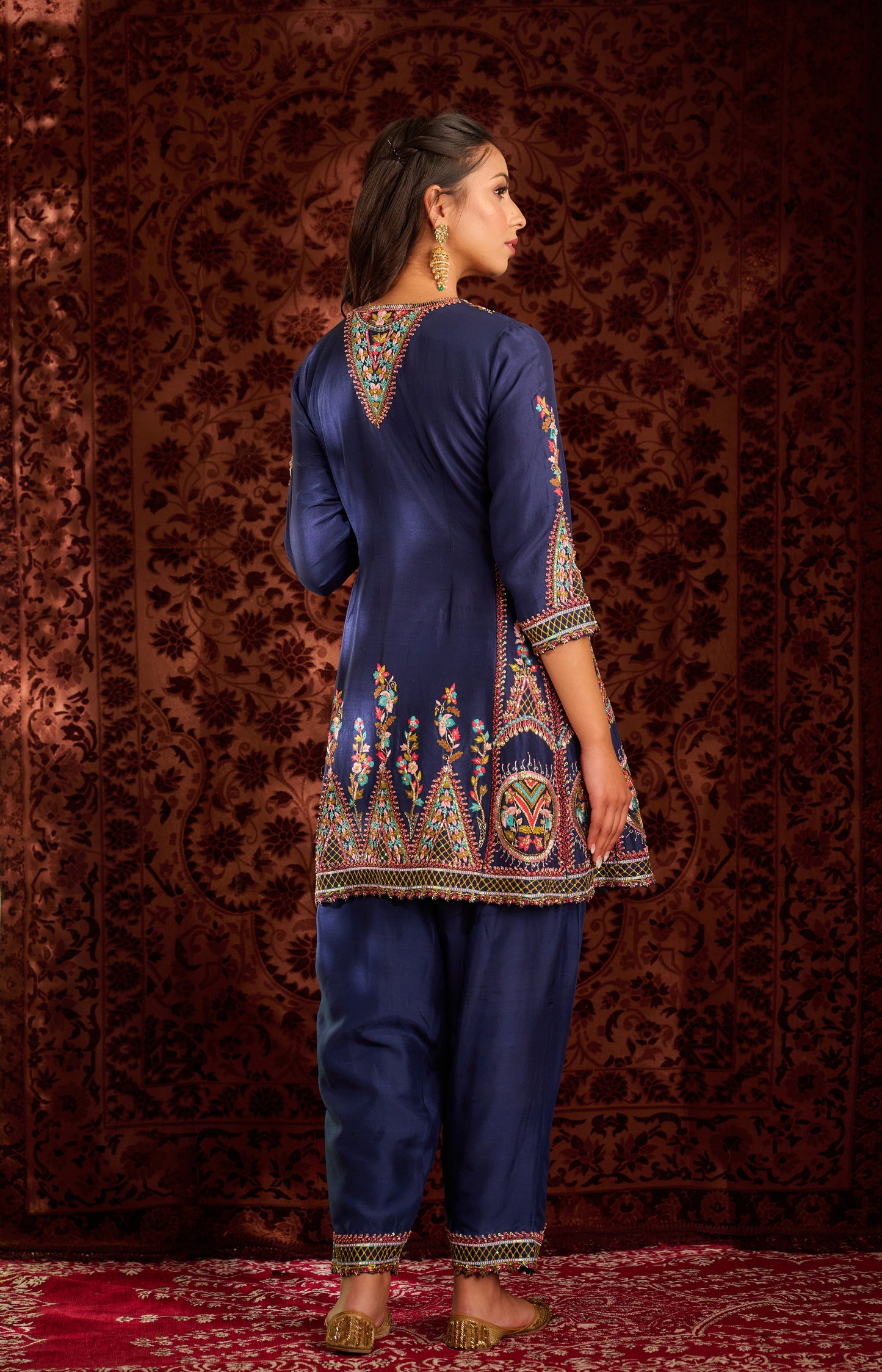 Royal blue kurta set